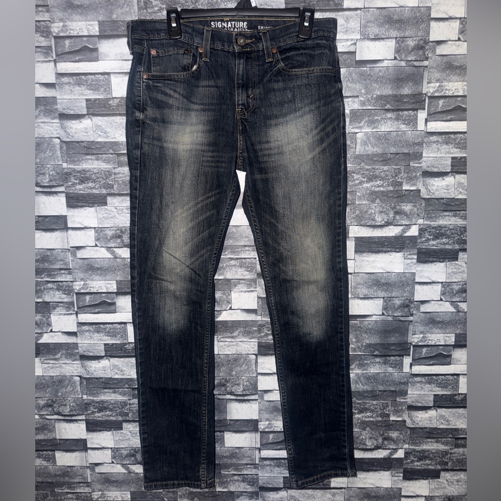 Men’s Signature by Levi Strauss Black Skinny Jeans size 32x32